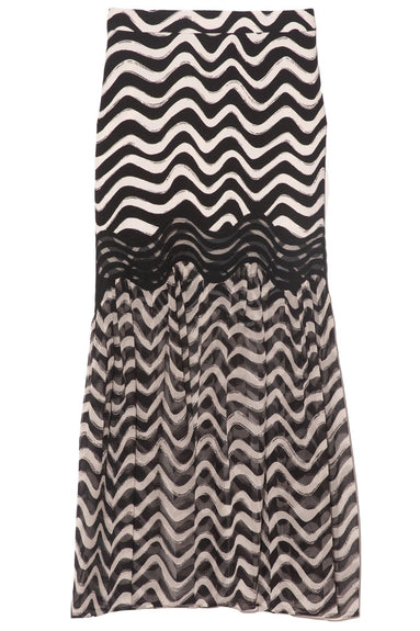 Natalia Skirt in Black/Ivory – Hampden Clothing