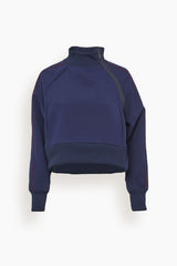 Sacai Technical Jersey Pullover in Navy – Hampden Clothing