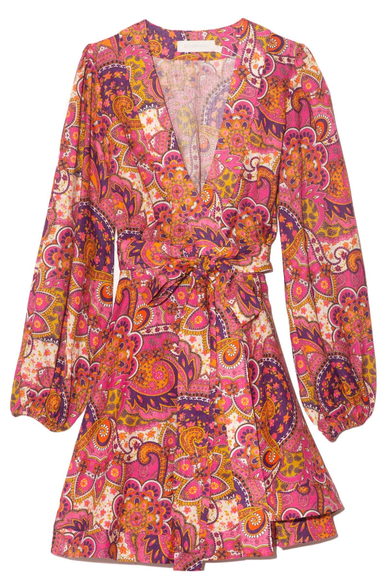 pink paisley dress