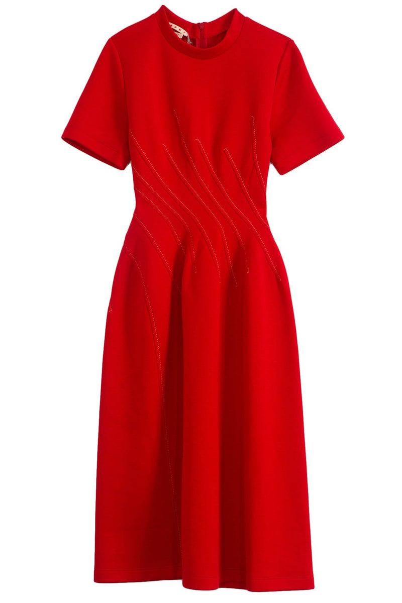 marni red dress