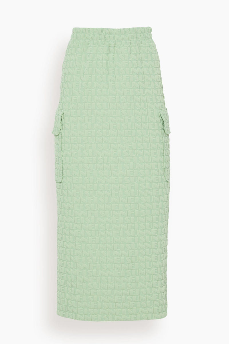 Sunnei Overlapped Long Skirt in Sage Green – Hampden Clothing