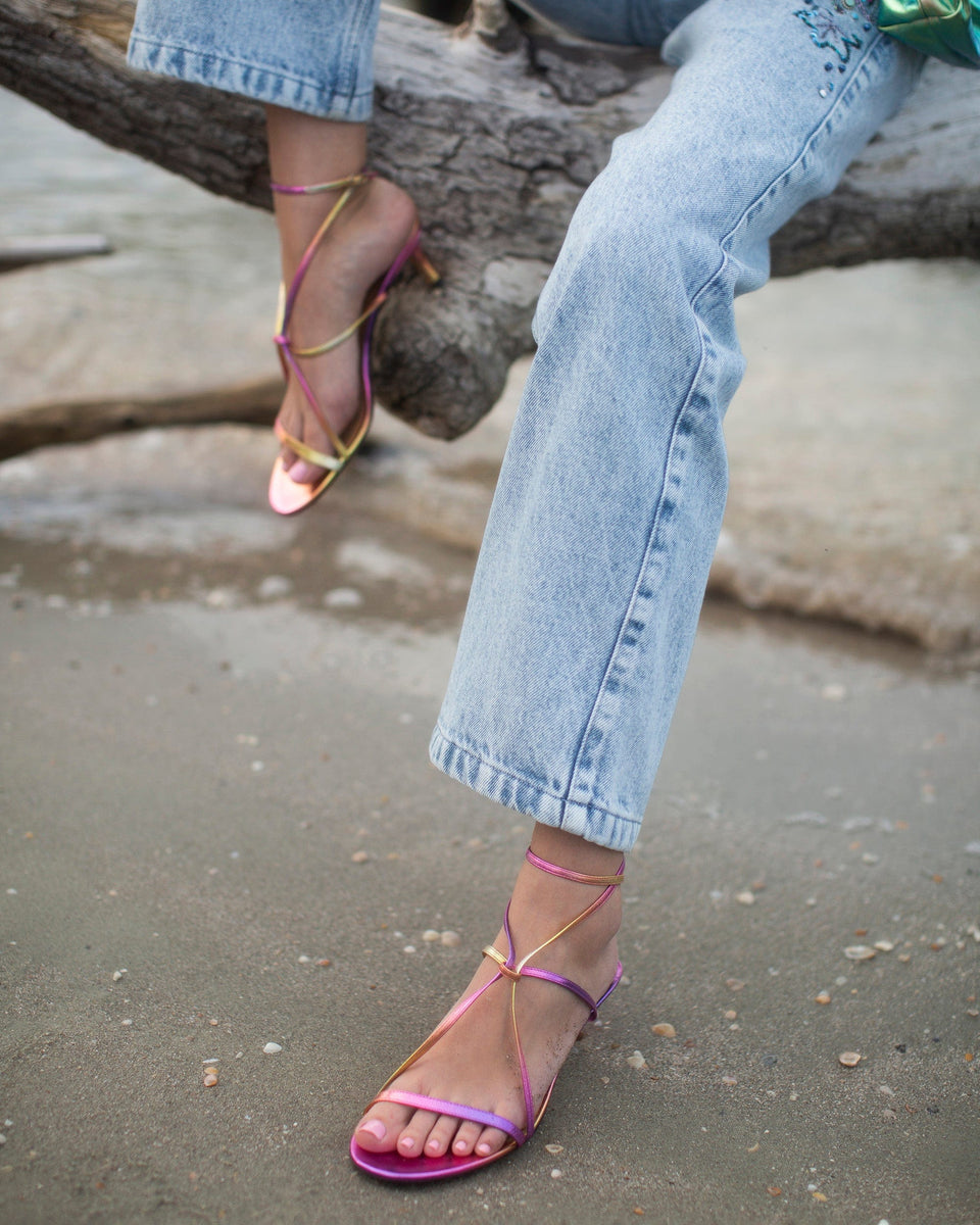 Isabel Marant Amily Sandal in Metallic Pink – Hampden