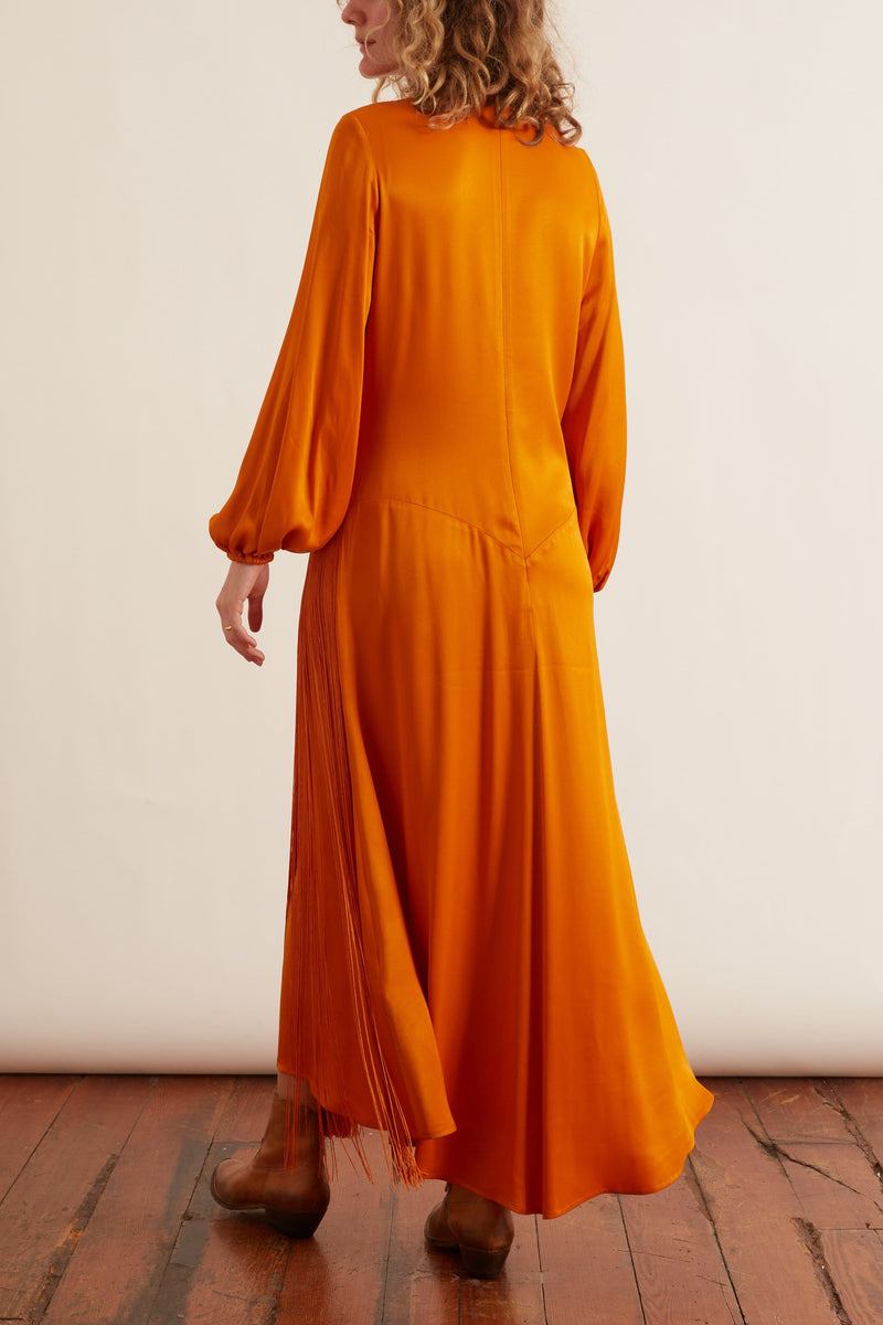 rodebjer orange dress