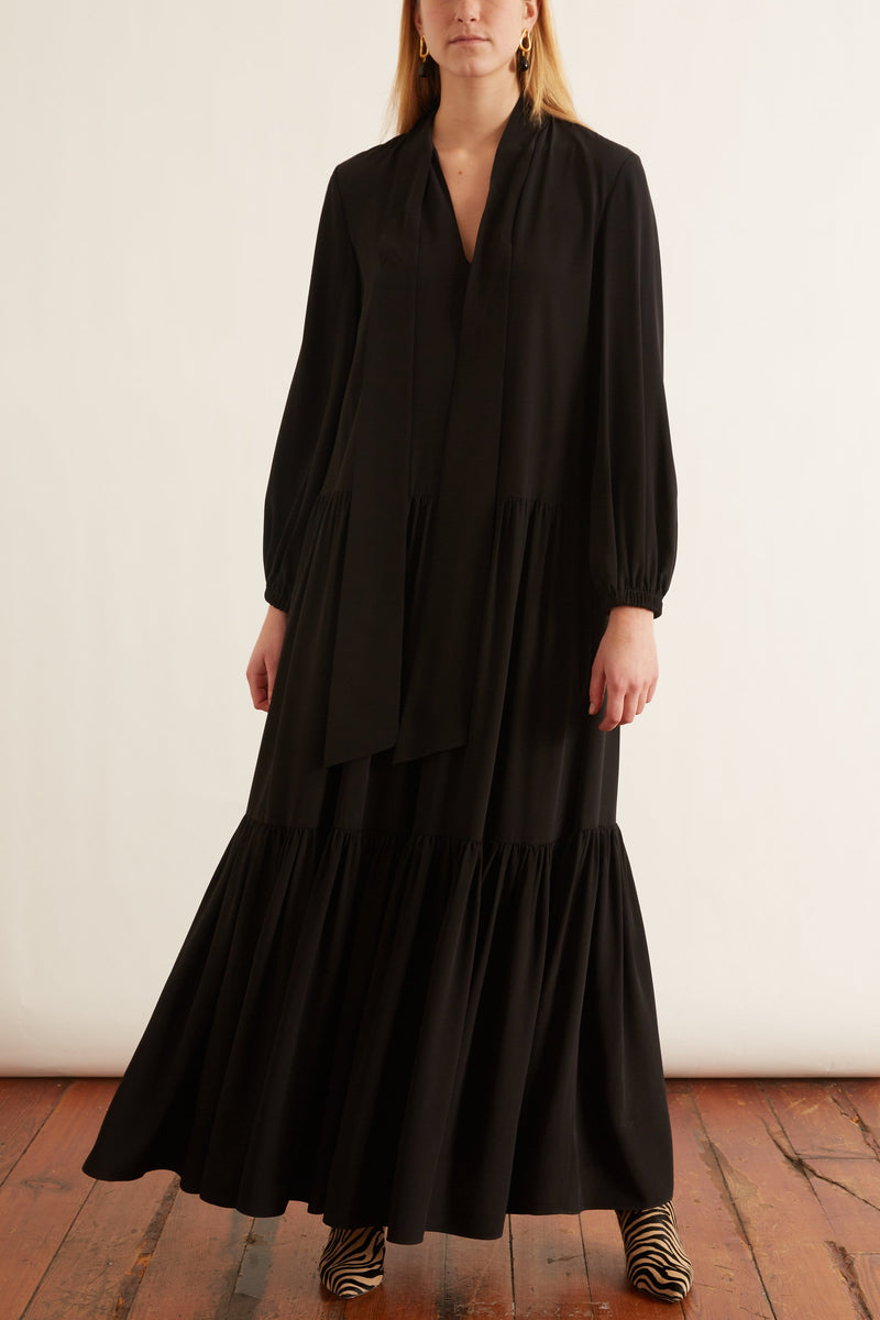 tibi black dress
