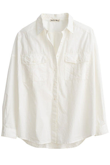 Alex Mill Oversized Garment Dyed Shirt in White – Hampden Clothing