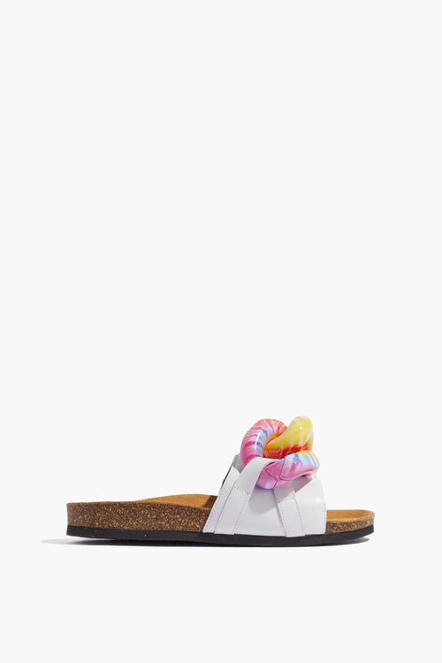 JW Anderson Shoes Sandals Chain Slide in White