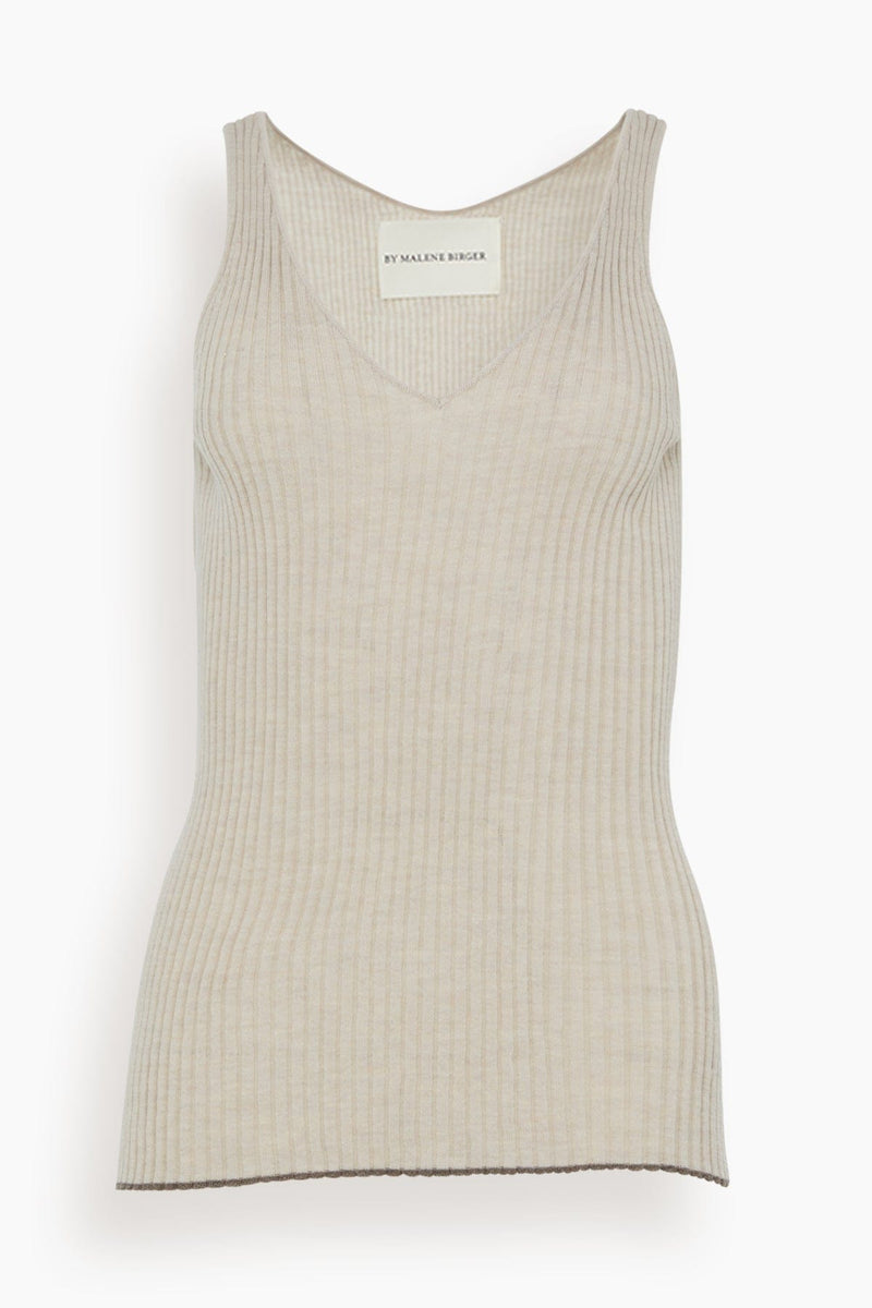 By Malene Birger Ronya Top in Stone – Hampden Clothing