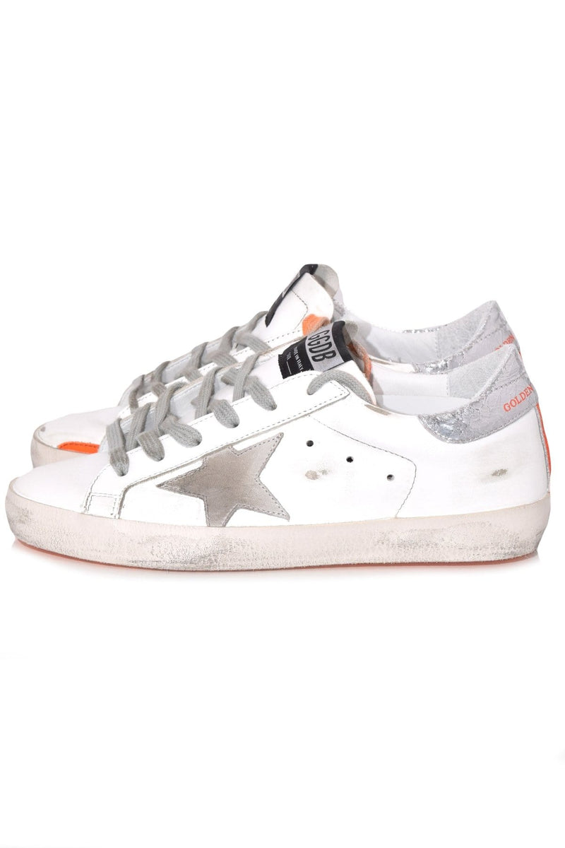 Superstar White Leather with Orange Sole – Hampden Clothing