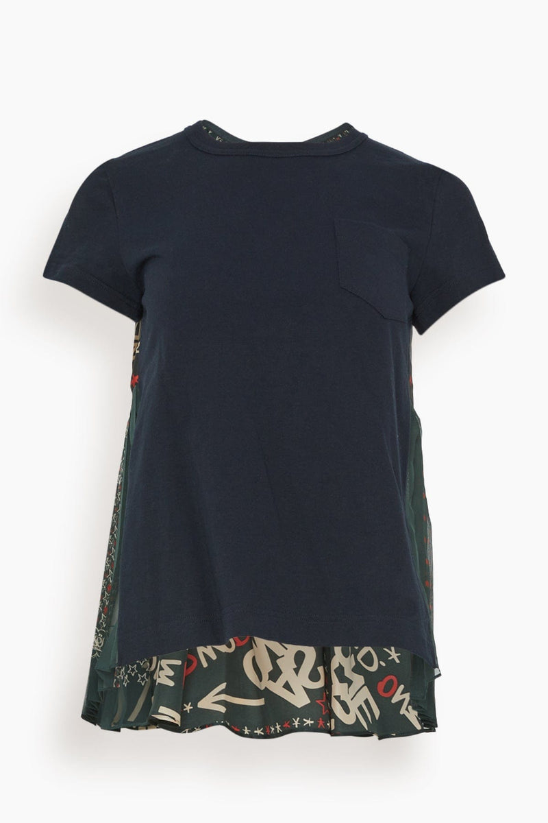 Eric Haze / T-Shirt in Dark Navy x Green – Hampden Clothing