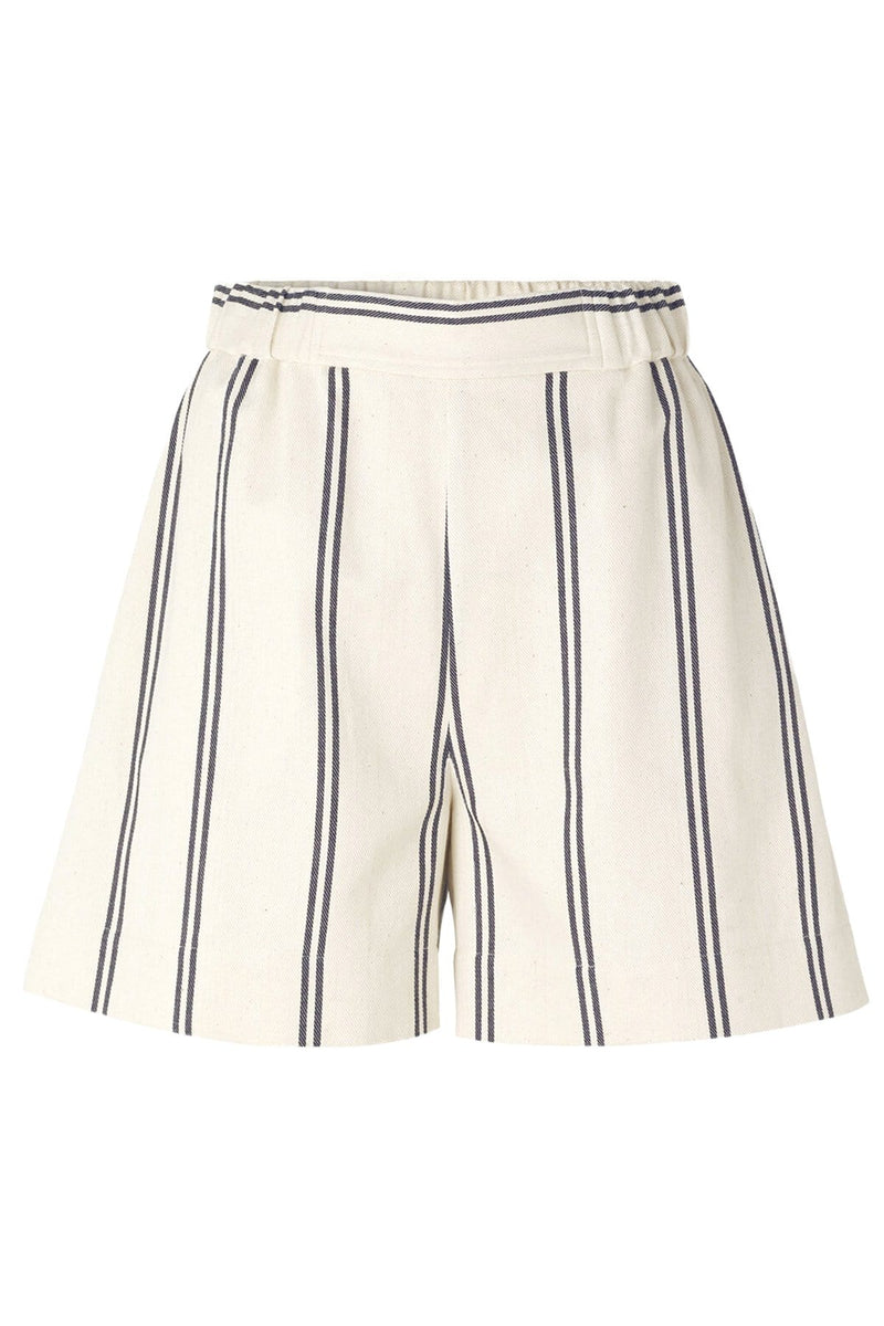Samsoe Samsoe Luella Shorts in Warm White Stripe – Hampden Clothing