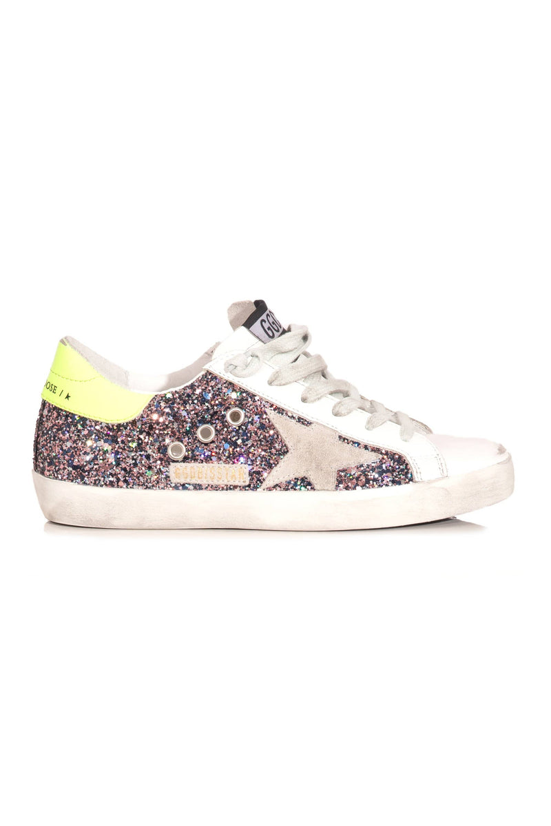 golden goose pink glitter