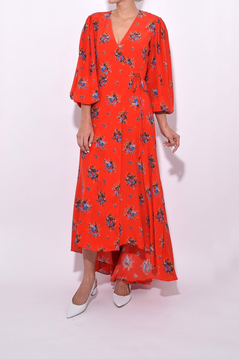 ganni kochhar wrap dress