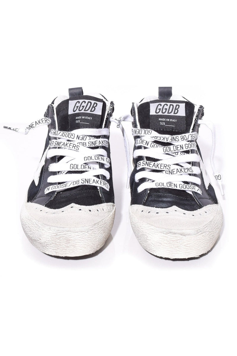 golden goose black velvet sneakers