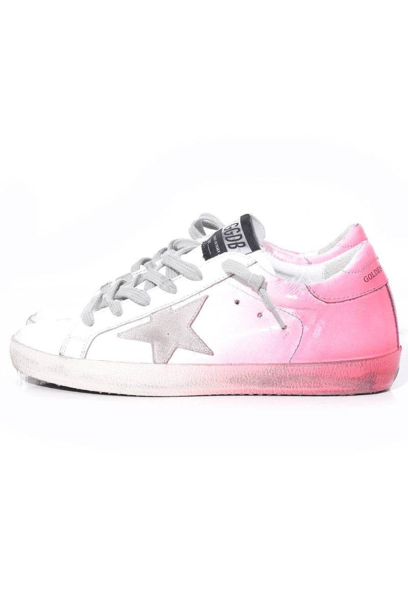 golden goose white and pink superstar