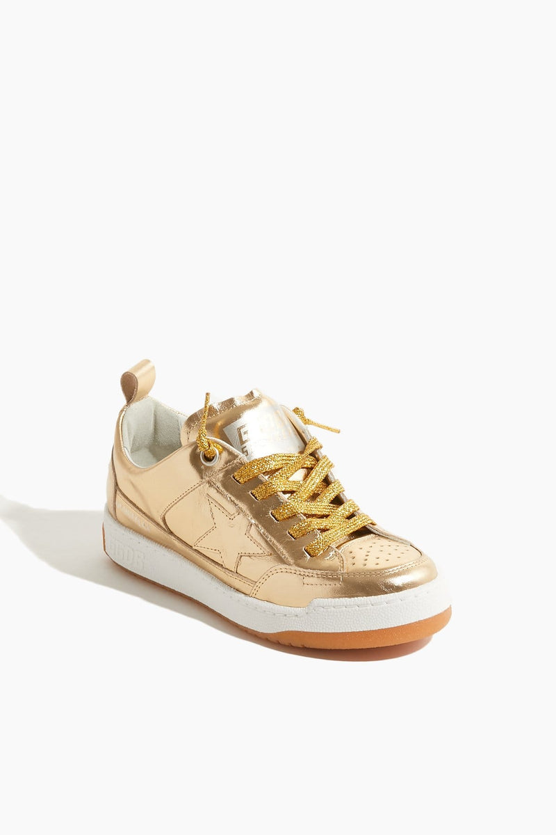 Golden Goose Yeah Sneaker In Gold Hampden Clothing
