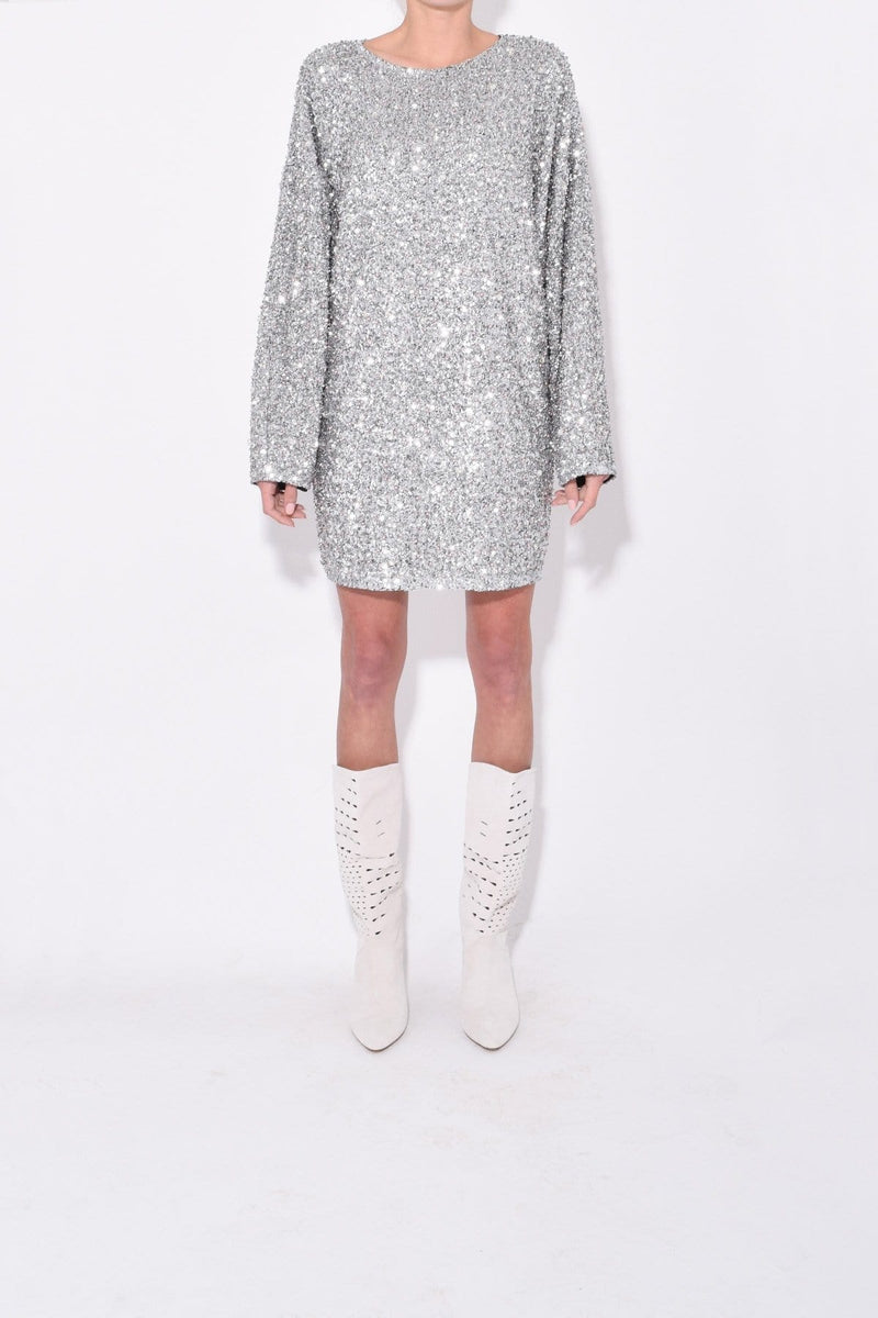 isabel marant silver dress