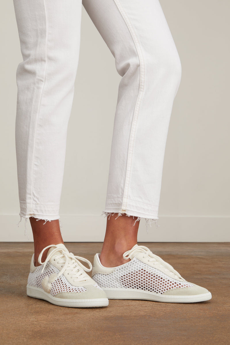 Agent brugervejledning Tid Isabel Marant Bryce Mesh Sneaker in White – Hampden Clothing