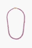 Lizzie Fortunato Necklaces Pink Sapphire 14K Single Strand Necklace