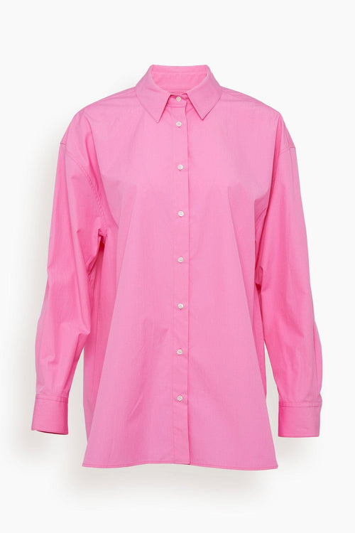 Loulou Studio Tops Espanto Cotton Shirt in Pink Loulou Studio Espanto Cotton Shirt in Pink