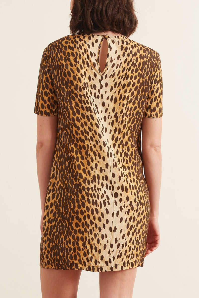 cheetah shift dress