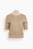Rachel Comey Tops Cropped Tee in Champagne