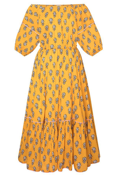 Rhode Frida Dress in Yellow Flower – Hampden Clothing