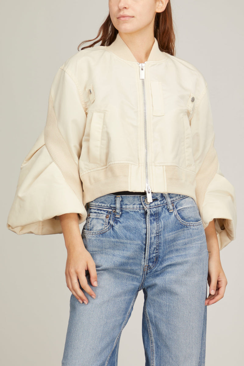 Sacai Nylon Twill Blouson in Ivory – Hampden Clothing