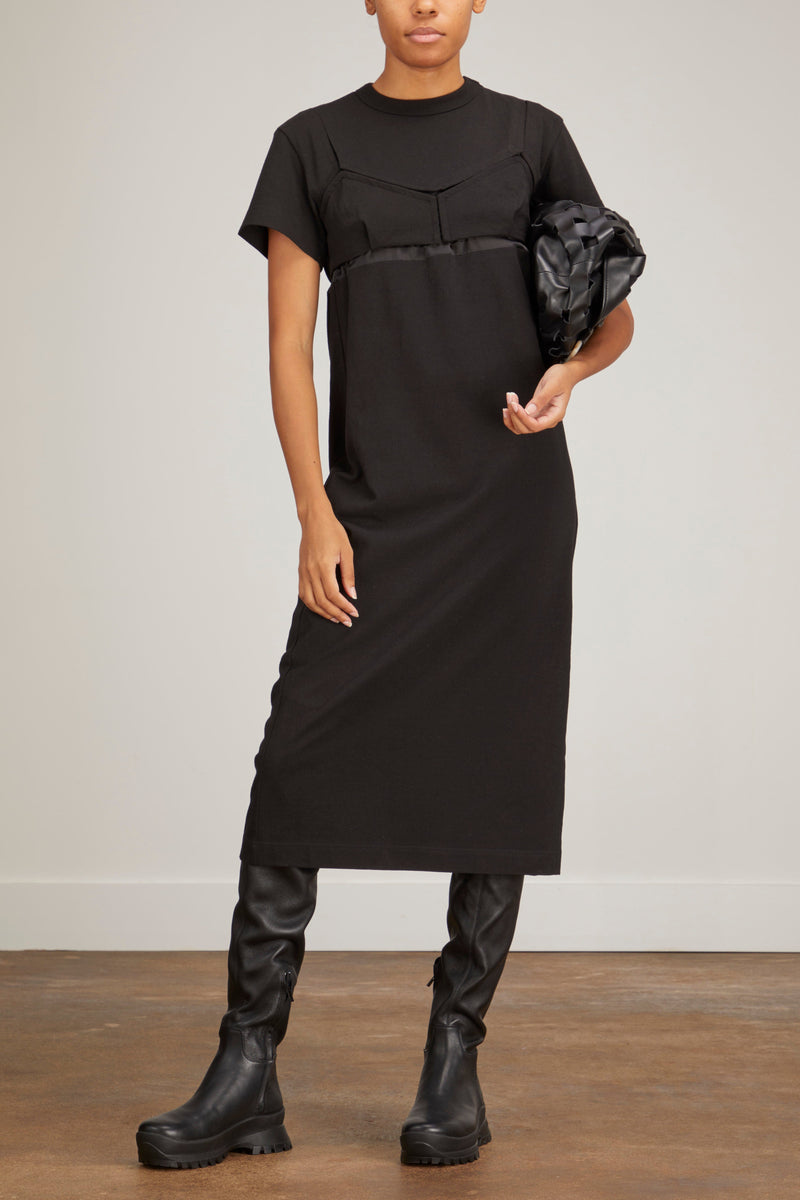 Sacai Cotton Jersey Dress in Black – Hampden Clothing