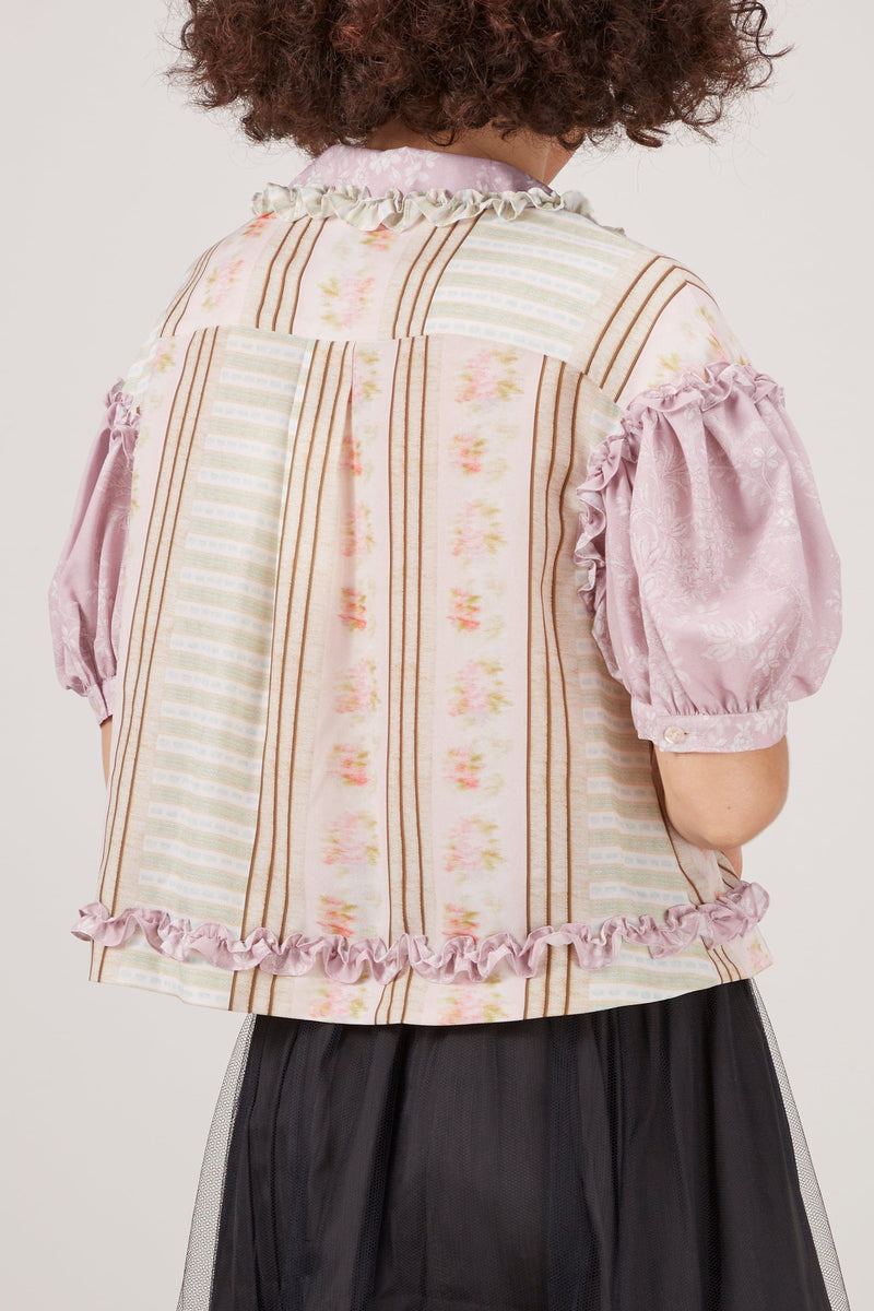 Simone Rocha Puff Sleeve Blouse in Multi – Hampden Clothing