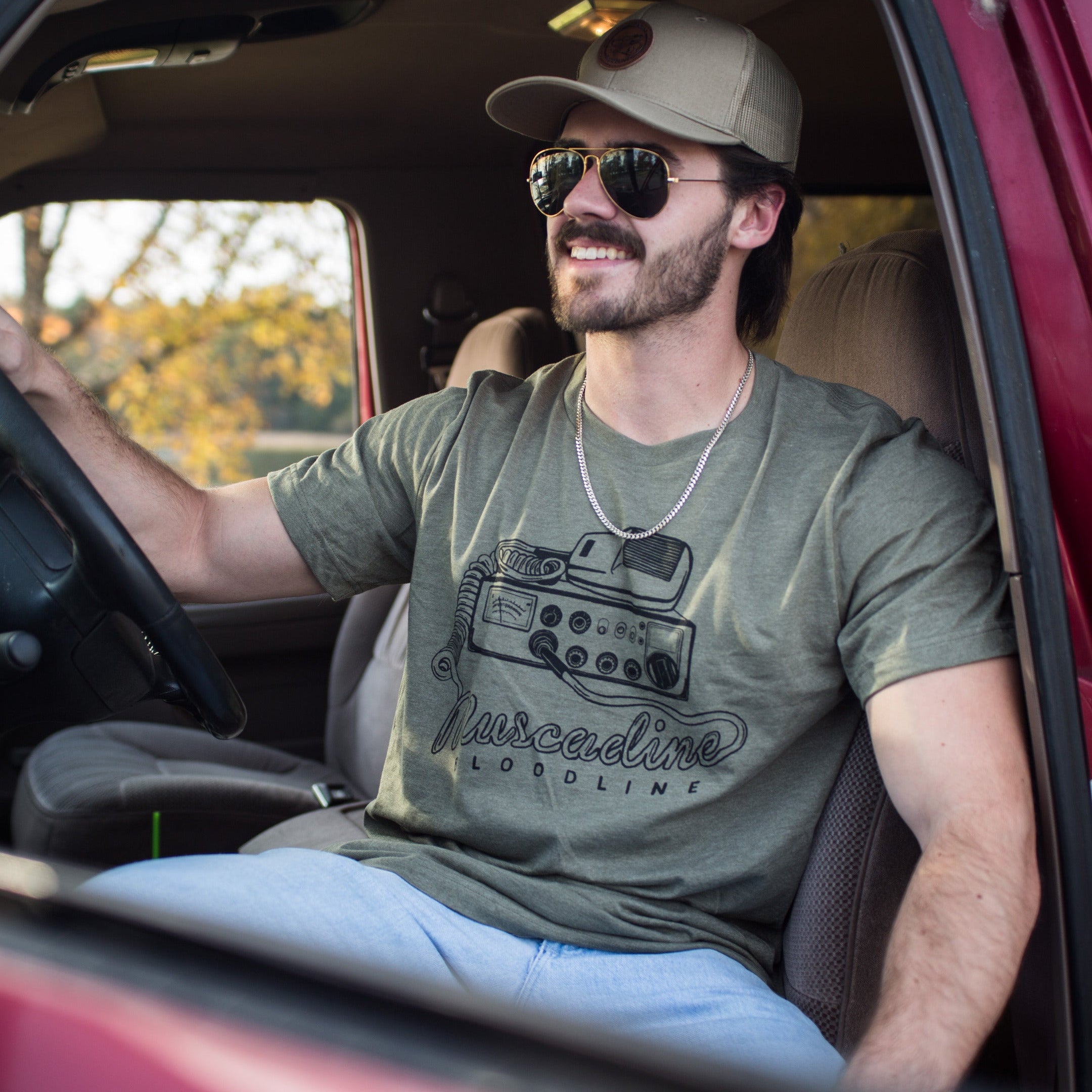 CB Radio Tee - Olive