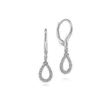 Diamond Stud Earrings in 14K White Gold - Skeie's, White / 0.46CTW-.51CTW