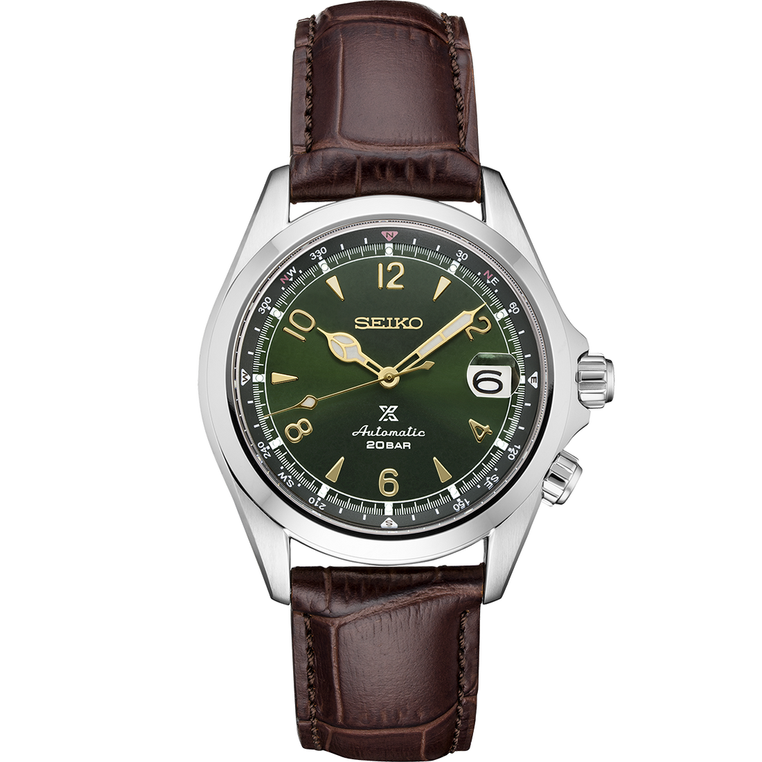 Seiko Prospex SPB121 Alpinist Watch Brown Leather Bracelet