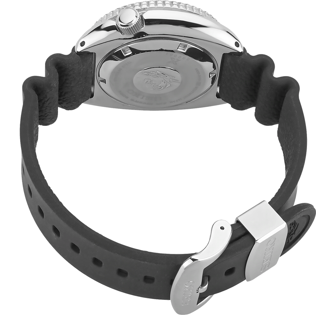 Seiko Prospex SRPE93 Black Dial Rubber Strap Turtle Diver Watch | Skeie's  Jewelers