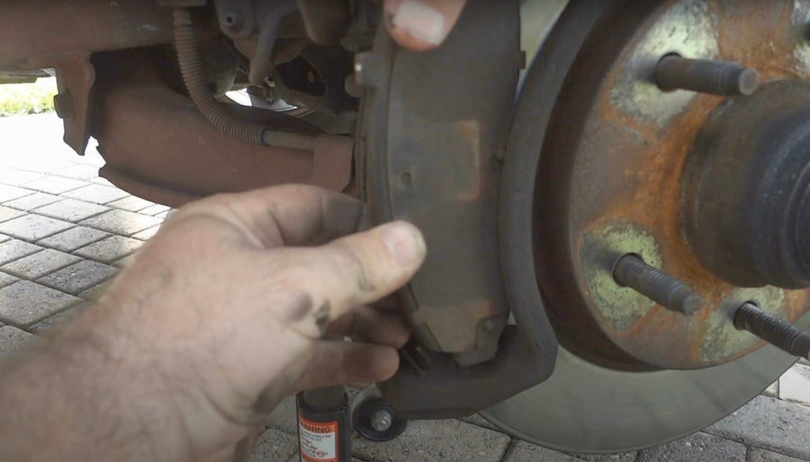 Reattaching brake calliper for 1997 Ford F-150