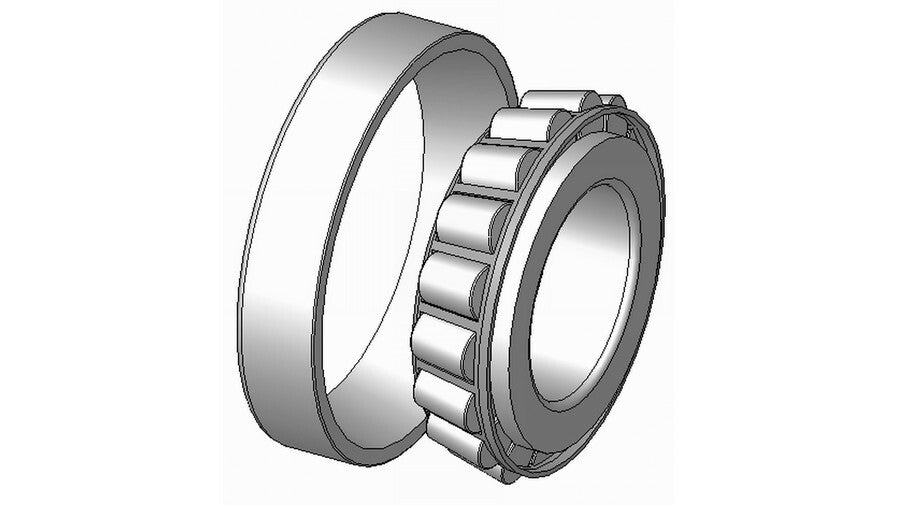 Simple diagram of tapered roller bearing