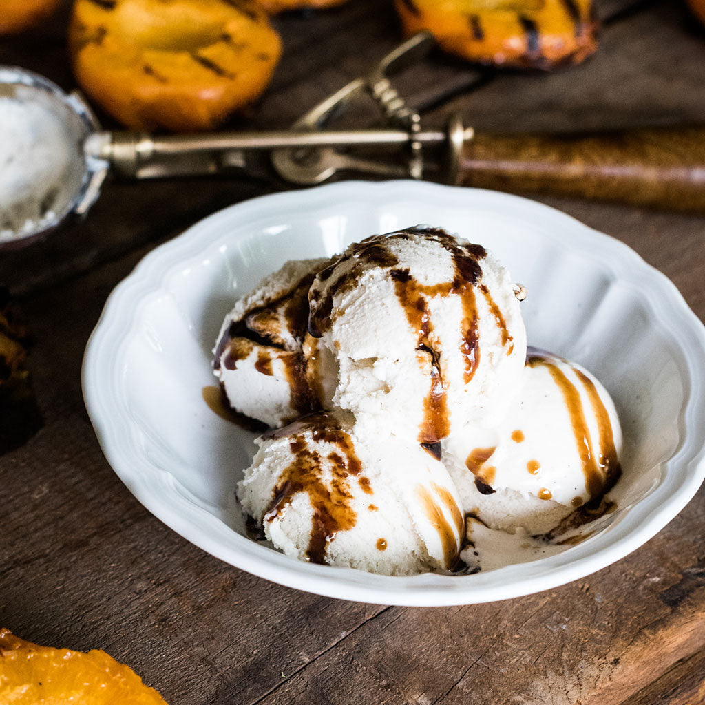 Grilled Apricots with ENZO'S Traditional Balsamic