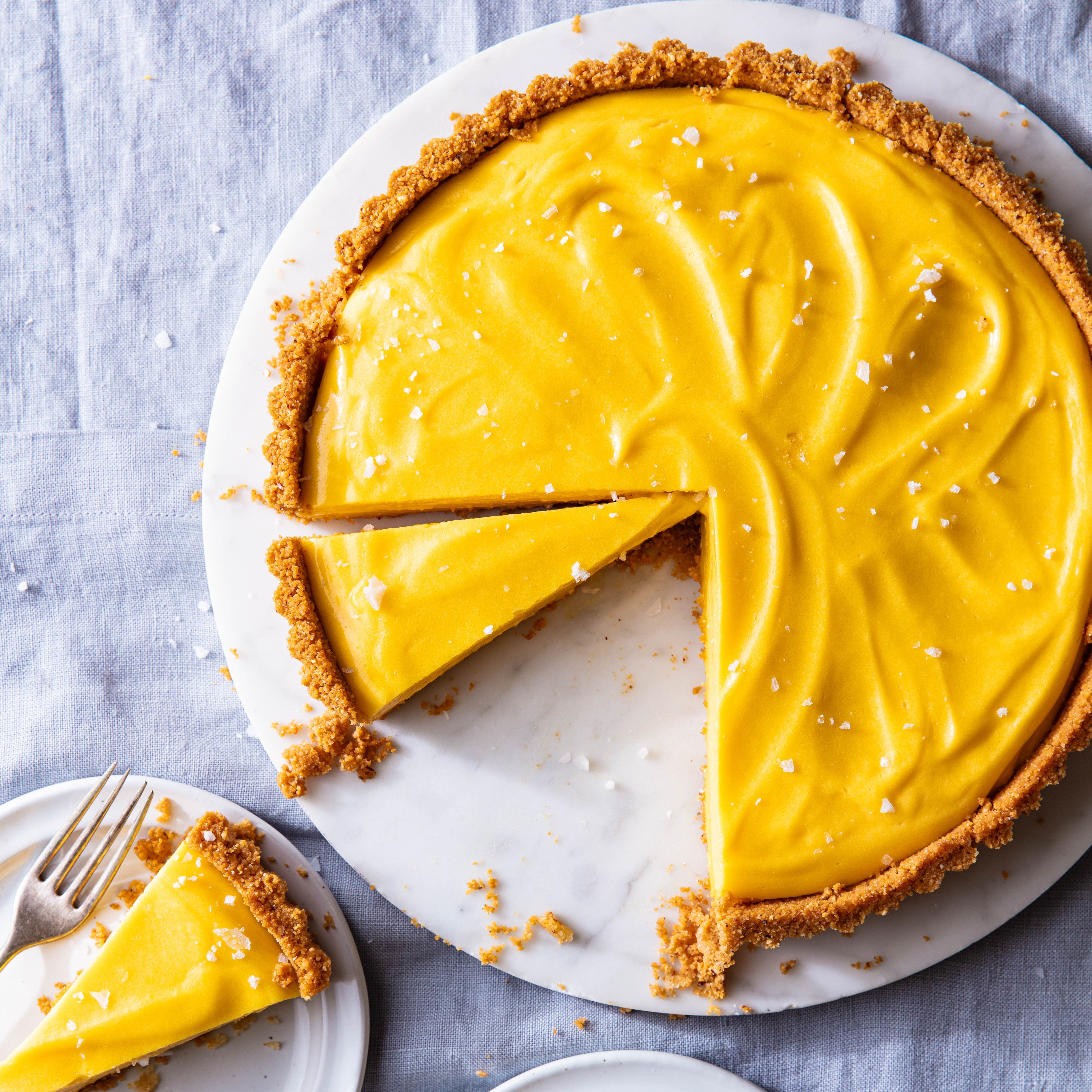 Eureka Lemon Crush Tart with a Biscotti Crumble Crust