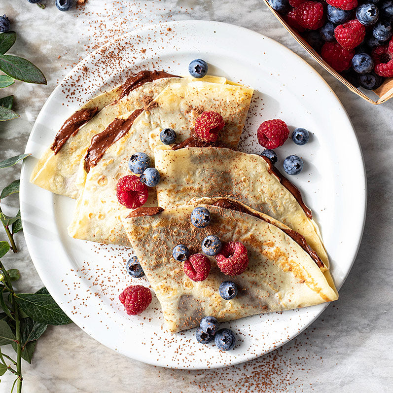 Chocolate Almond Butter Crepes