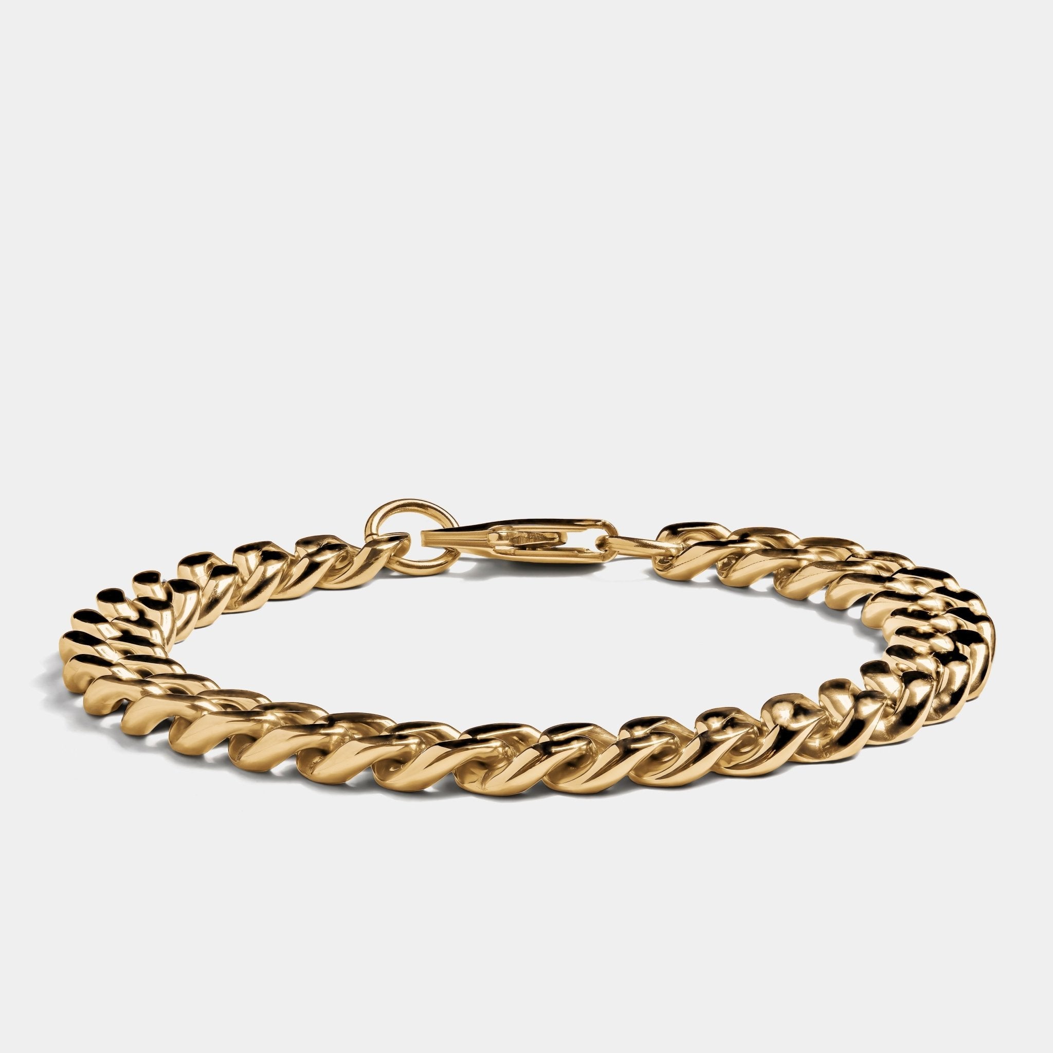 Cuban Chain Bracelet Gold (8mm)