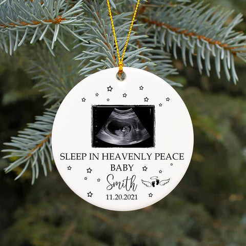 Miscarriage Memorial Ornament - Custom Sonogram Photo, Remembrance for –  Myfihu