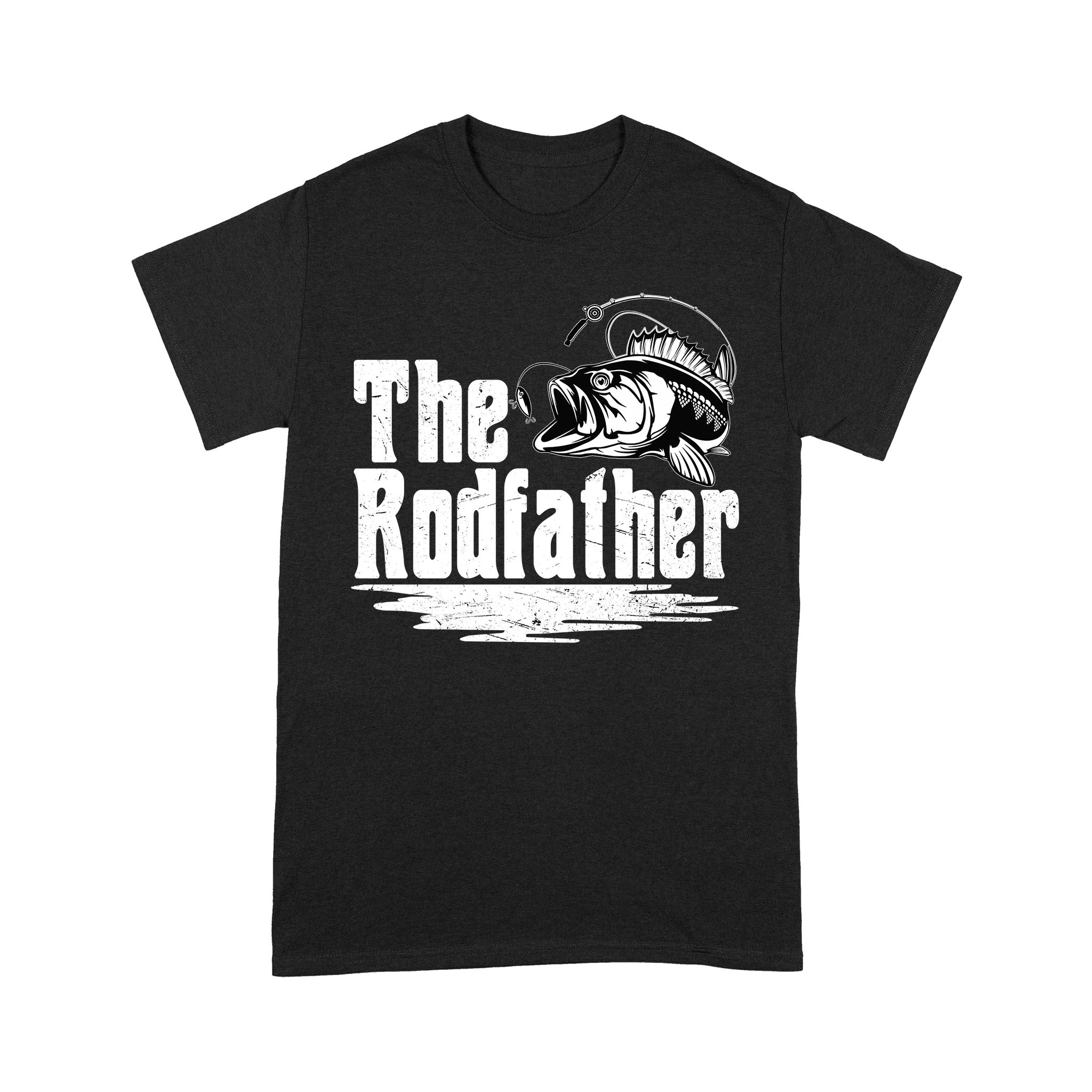 The Rodfather T-Shirt, Dad Fishing Rod Shirt Gift For Boys, Man Love Fishing TN29