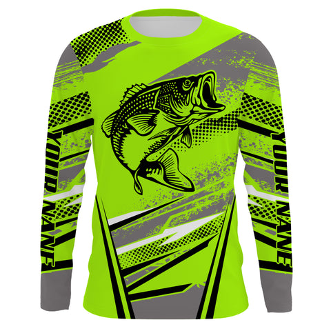 Personalized Bass Fishing Jerseys, Custom Long Sleeve Bass Fishing