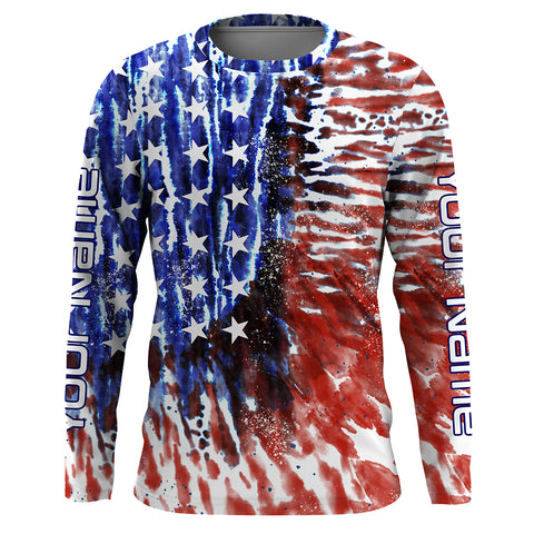 Personalized pastel Tie dye UV Protection performance Fishing Shirts f –  Myfihu