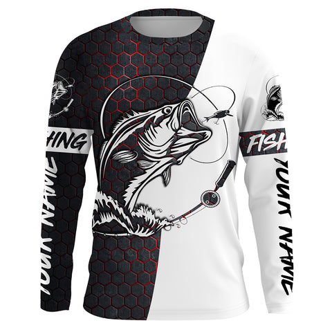 Personalized Bass Fishing Long Sleeve performance Fishing Shirts, Fish –  Myfihu