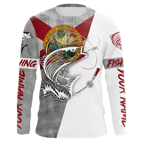 New York Striped Bass Fishing tattoo Custom Long sleeve Fishing