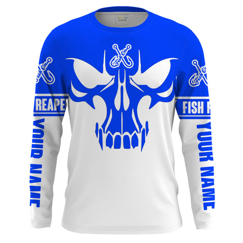 Fish on Fish Reaper Skull Custom UV Long sleeve performance Fishing Sh –  Myfihu