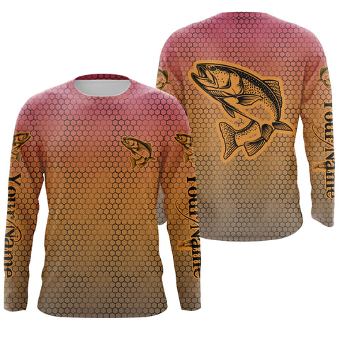 Crappie Fish skin Custom Long sleeve performance Fishing shirts, Crappie Fishing  jerseys IPHW3037