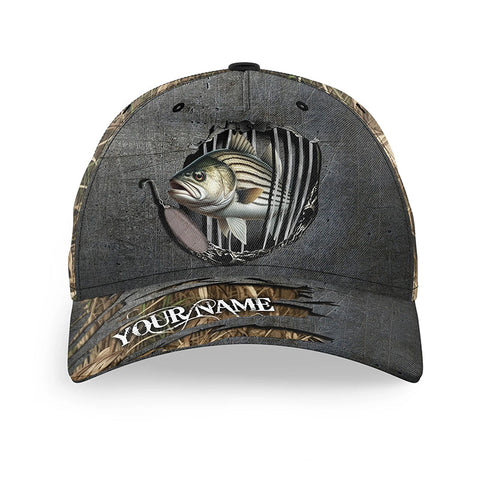 Peacock Bass fishing camo Custom fishing hat Fishing Baseball Angler B –  Myfihu