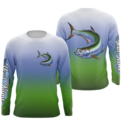 Tarpon Fishing Shirt for Men Long Sleeve Sun Protection UV UPF 30+ T-S –  Myfihu