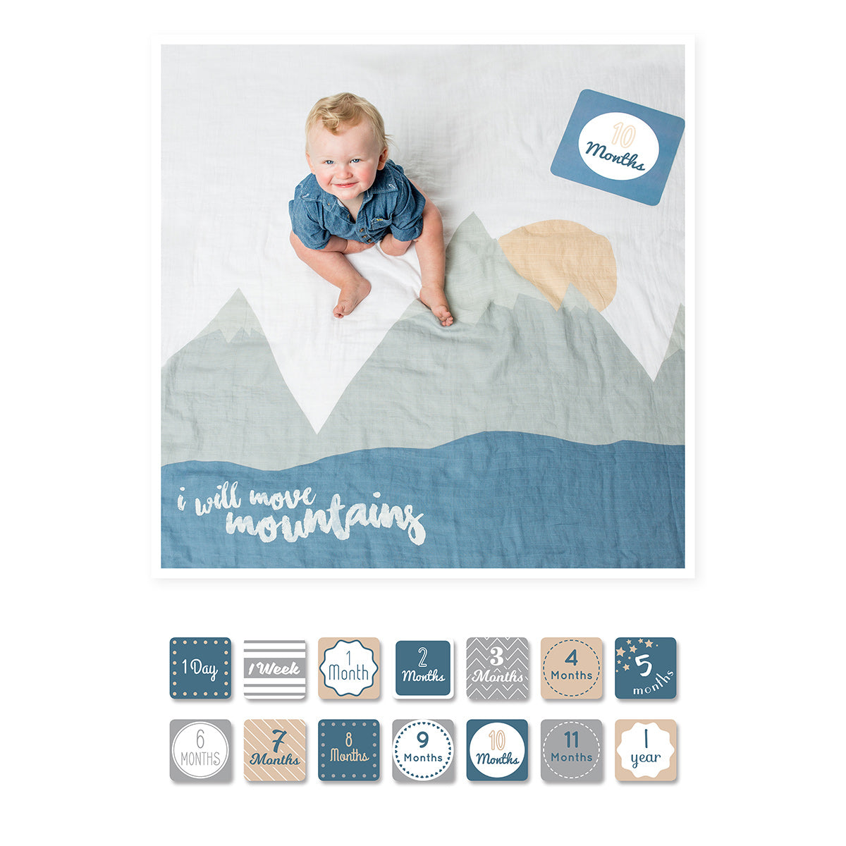 I Will Move Mountains Milestone Blanket